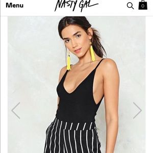 NastyGal Super Scooped Ribbed Bodysuit